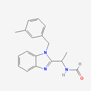 N-{1-[1-(3-methylbenzyl)-1H-benzimidazol-2-yl]ethyl}formamide