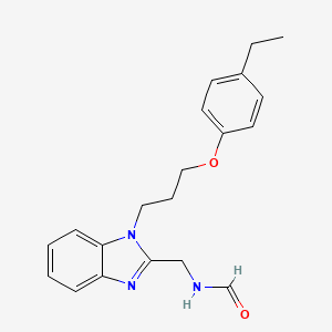 N-({1-[3-(4-ETHYLPHENOXY)PROPYL]-1H-1,3-BENZODIAZOL-2-YL}METHYL)FORMAMIDE