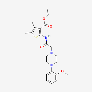 ethyl 2-({[4-(2-methoxyphenyl)-1-piperazinyl]acetyl}amino)-4,5-dimethyl-3-thiophenecarboxylate