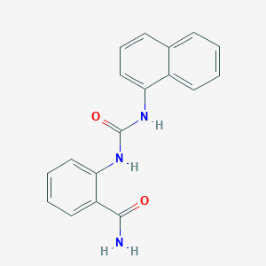 molecular formula C18H15N3O2 B4246242 2-{[(1-naphthylamino)carbonyl]amino}benzamide 