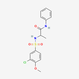 N~2~-[(3-chloro-4-methoxyphenyl)sulfonyl]-N-phenylalaninamide