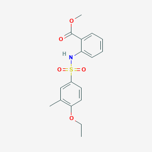 METHYL 2-(4-ETHOXY-3-METHYLBENZENESULFONAMIDO)BENZOATE