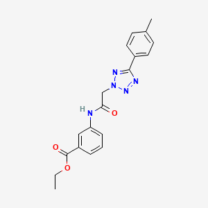 molecular formula C19H19N5O3 B4246353 ethyl 3-({[5-(4-methylphenyl)-2H-tetrazol-2-yl]acetyl}amino)benzoate 