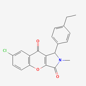 7-chloro-1-(4-ethylphenyl)-2-methyl-1,2-dihydrochromeno[2,3-c]pyrrole-3,9-dione