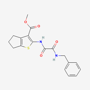 methyl 2-{[(benzylamino)(oxo)acetyl]amino}-5,6-dihydro-4H-cyclopenta[b]thiophene-3-carboxylate