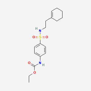 molecular formula C17H24N2O4S B4246365 ethyl N-[4-[2-(cyclohexen-1-yl)ethylsulfamoyl]phenyl]carbamate 