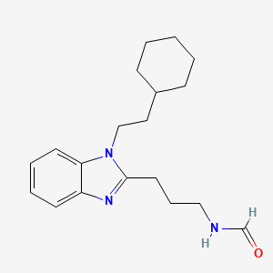 N-[3-[1-(2-cyclohexylethyl)benzimidazol-2-yl]propyl]formamide