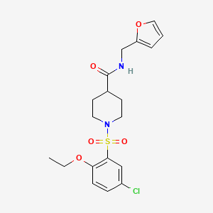 1-(5-CHLORO-2-ETHOXYBENZENESULFONYL)-N-[(FURAN-2-YL)METHYL]PIPERIDINE-4-CARBOXAMIDE