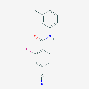 4-cyano-2-fluoro-N-(3-methylphenyl)benzamide