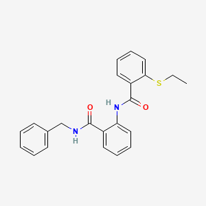 N-BENZYL-2-[2-(ETHYLSULFANYL)BENZAMIDO]BENZAMIDE