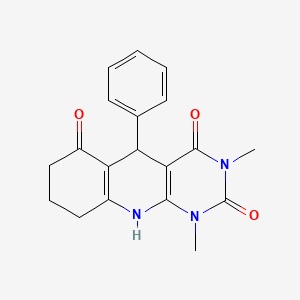 1,3-dimethyl-5-phenyl-5,8,9,10-tetrahydropyrimido[4,5-b]quinoline-2,4,6(1H,3H,7H)-trione