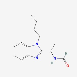 N-[1-(1-butylbenzimidazol-2-yl)ethyl]formamide