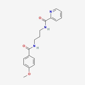 N-[3-[(4-methoxybenzoyl)amino]propyl]pyridine-2-carboxamide