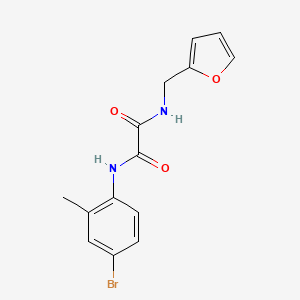 molecular formula C14H13BrN2O3 B4246477 N'-(4-bromo-2-methylphenyl)-N-(furan-2-ylmethyl)oxamide 