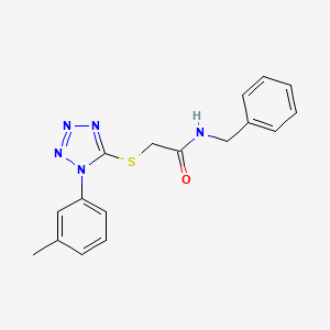 N-benzyl-2-{[1-(3-methylphenyl)-1H-tetraazol-5-yl]sulfanyl}acetamide