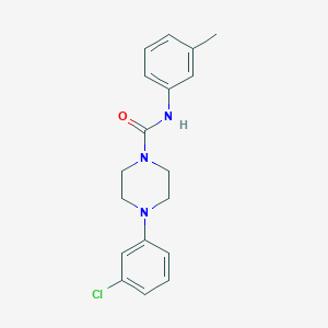 molecular formula C18H20ClN3O B4246494 4-(3-chlorophenyl)-N-(3-methylphenyl)piperazine-1-carboxamide 