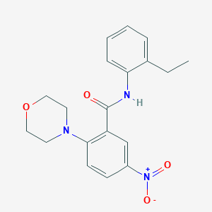 molecular formula C19H21N3O4 B4246516 N-(2-ethylphenyl)-2-(4-morpholinyl)-5-nitrobenzamide 