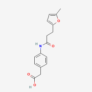 {4-[3-(5-Methyl-furan-2-yl)-propionylamino]-phenyl}-acetic acid