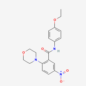 molecular formula C19H21N3O5 B4246540 N-(4-ethoxyphenyl)-2-(4-morpholinyl)-5-nitrobenzamide 