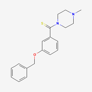 (4-Methylpiperazin-1-yl)-(3-phenylmethoxyphenyl)methanethione