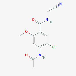 5-CHLORO-N-(CYANOMETHYL)-4-ACETAMIDO-2-METHOXYBENZAMIDE