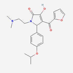 1-[2-(Dimethylamino)ethyl]-4-(2-furylcarbonyl)-3-hydroxy-5-[4-(methylethoxy)ph enyl]-3-pyrrolin-2-one