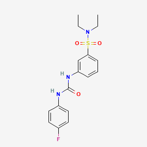 N,N-diethyl-3-({[(4-fluorophenyl)amino]carbonyl}amino)benzenesulfonamide