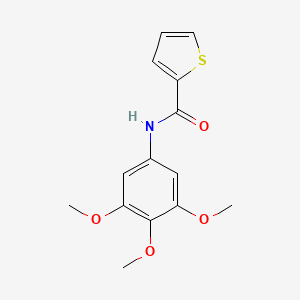 molecular formula C14H15NO4S B4246719 N-(3,4,5-trimethoxyphenyl)thiophene-2-carboxamide 