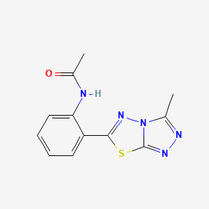 N-[2-(3-methyl[1,2,4]triazolo[3,4-b][1,3,4]thiadiazol-6-yl)phenyl]acetamide