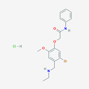 2-[5-bromo-4-(ethylaminomethyl)-2-methoxyphenoxy]-N-phenylacetamide;hydrochloride