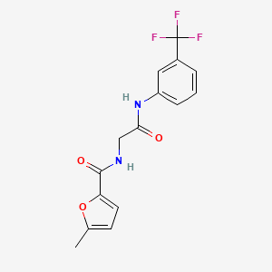 5-methyl-N-[2-oxo-2-[3-(trifluoromethyl)anilino]ethyl]furan-2-carboxamide