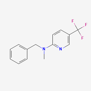 molecular formula C14H13F3N2 B4246806 N-benzyl-N-methyl-5-(trifluoromethyl)-2-pyridinamine 