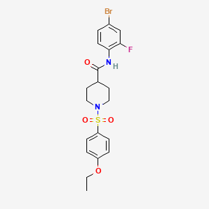 N-(4-BROMO-2-FLUOROPHENYL)-1-(4-ETHOXYBENZENESULFONYL)PIPERIDINE-4-CARBOXAMIDE