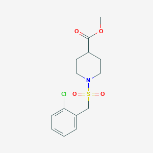 methyl 1-[(2-chlorophenyl)methanesulfonyl]piperidine-4-carboxylate