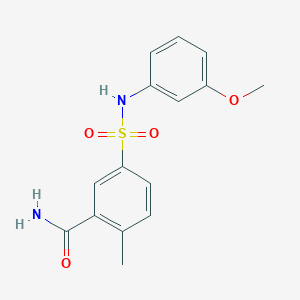 5-[(3-Methoxyphenyl)sulfamoyl]-2-methylbenzamide