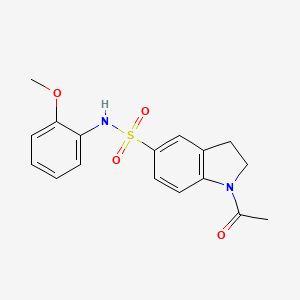 1-acetyl-N-(2-methoxyphenyl)-5-indolinesulfonamide