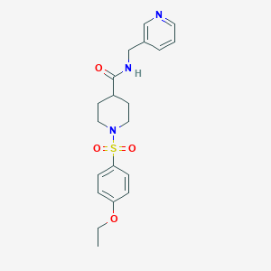 molecular formula C20H25N3O4S B4246832 1-(4-ETHOXYBENZENESULFONYL)-N-[(PYRIDIN-3-YL)METHYL]PIPERIDINE-4-CARBOXAMIDE 