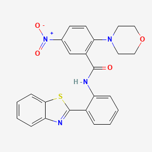 N-[2-(1,3-benzothiazol-2-yl)phenyl]-2-(morpholin-4-yl)-5-nitrobenzamide