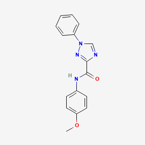 N-(4-methoxyphenyl)-1-phenyl-1H-1,2,4-triazole-3-carboxamide