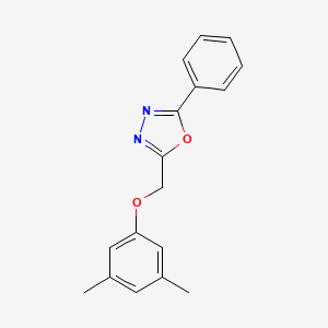 2-[(3,5-dimethylphenoxy)methyl]-5-phenyl-1,3,4-oxadiazole