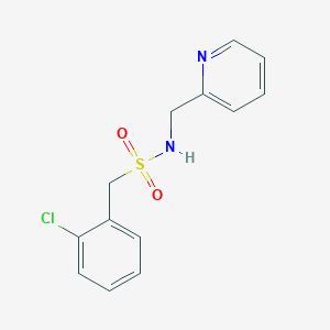 1-(2-chlorophenyl)-N-(pyridin-2-ylmethyl)methanesulfonamide