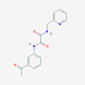 N~1~-(3-ACETYLPHENYL)-N~2~-(2-PYRIDYLMETHYL)ETHANEDIAMIDE