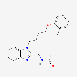 N-({1-[4-(2-METHYLPHENOXY)BUTYL]-1H-1,3-BENZODIAZOL-2-YL}METHYL)FORMAMIDE