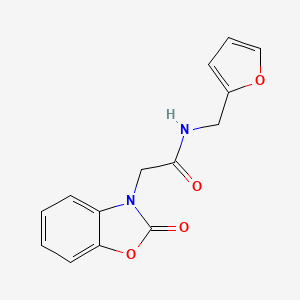 N-(furan-2-ylmethyl)-2-(2-oxo-1,3-benzoxazol-3(2H)-yl)acetamide