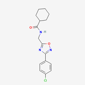 N-{[3-(4-chlorophenyl)-1,2,4-oxadiazol-5-yl]methyl}cyclohexanecarboxamide