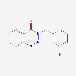 molecular formula C14H10FN3O B4246947 3-(3-fluorobenzyl)-1,2,3-benzotriazin-4(3H)-one 