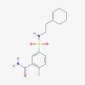 5-({[2-(1-cyclohexen-1-yl)ethyl]amino}sulfonyl)-2-methylbenzamide