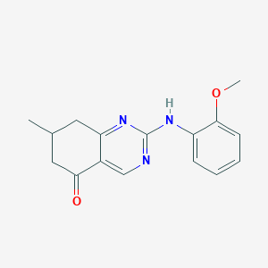 2-[(2-Methoxyphenyl)amino]-7-methyl-6,7,8-trihydroquinazolin-5-one