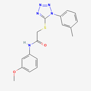 N-(3-methoxyphenyl)-2-{[1-(3-methylphenyl)-1H-tetrazol-5-yl]thio}acetamide