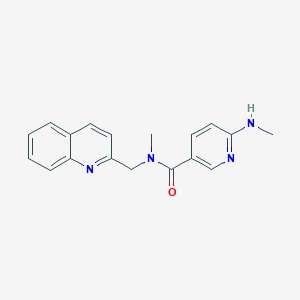 N-methyl-6-(methylamino)-N-(2-quinolinylmethyl)nicotinamide